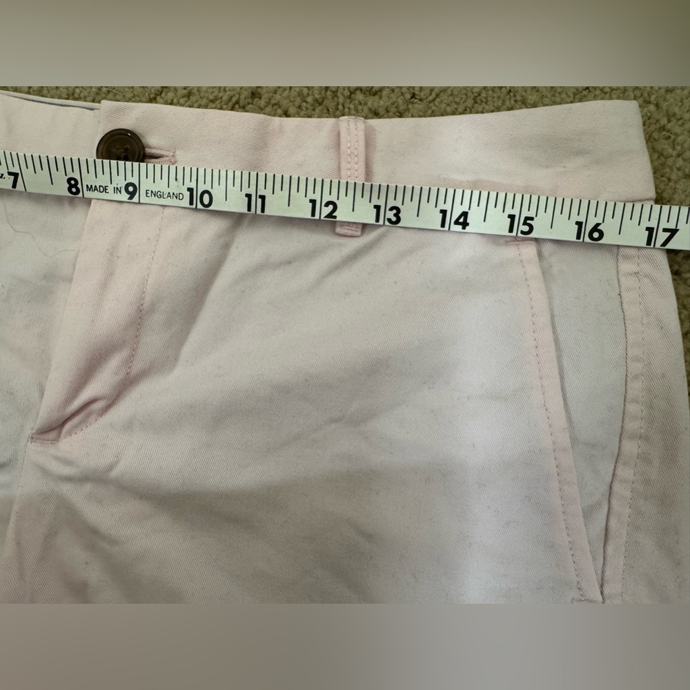Banana Republic Light Pink Rolled-Hem Chino Shorts Size 4 Cotton - Picture 7 of 9